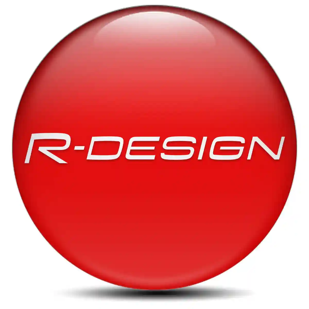 Volvo R Design Logo Silicone Badge Sleek Style