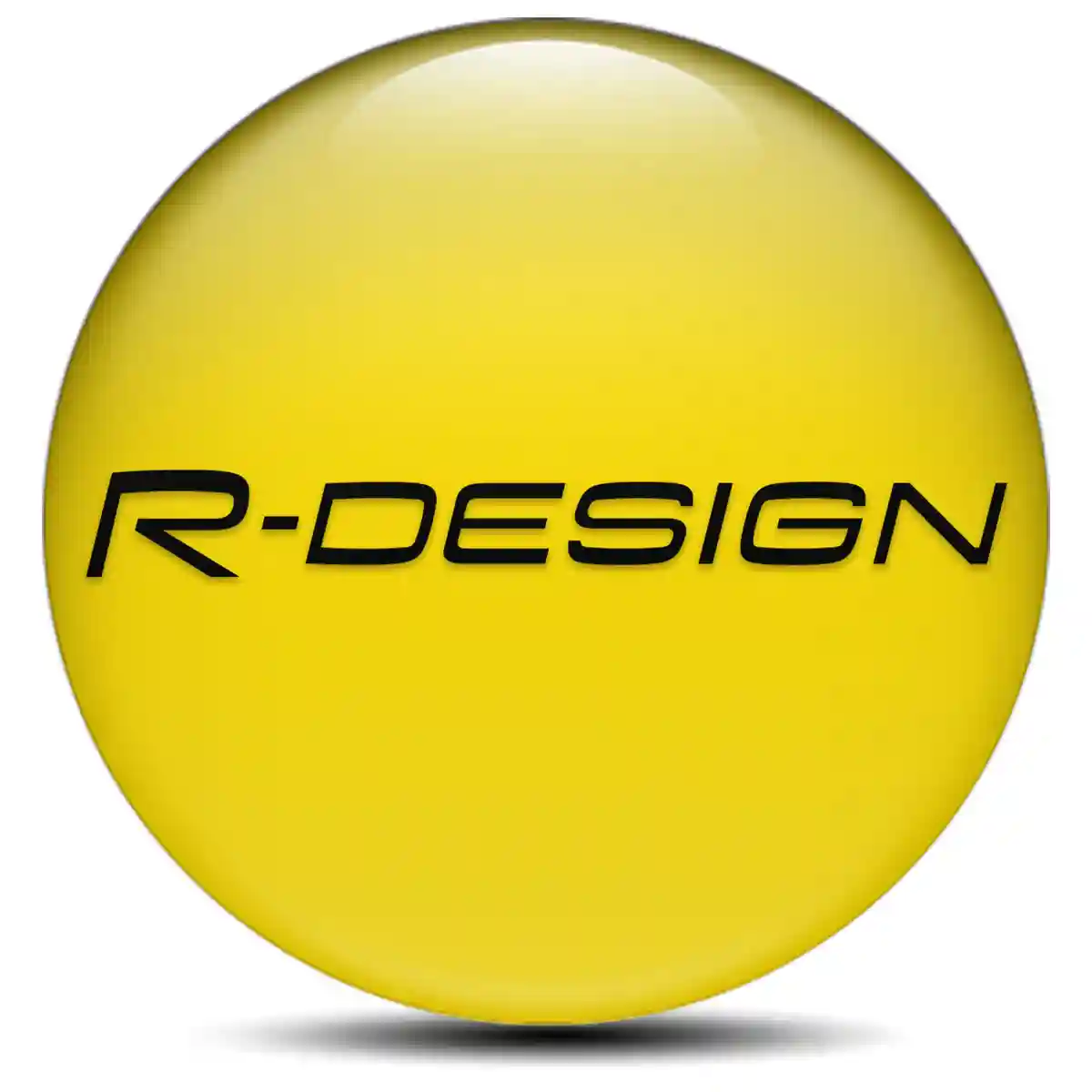 Volvo R Design Logo Silicone Sticker Self-Adhesive Sleek Style