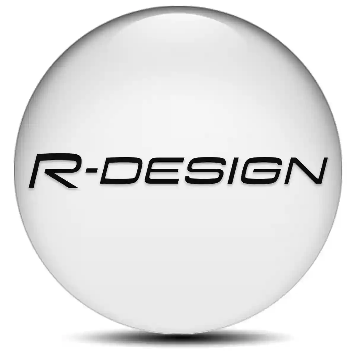 Volvo R Design Logo Silicone Sticker Sleek Style