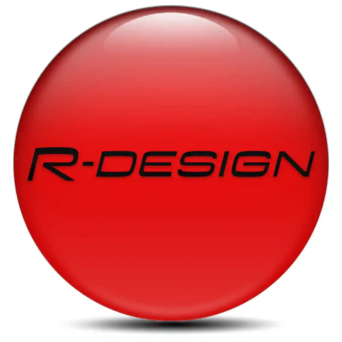 Volvo R Design Silicone Emblem Self-Adhesive Sleek Style