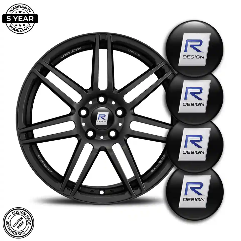 Volvo R Design Wheel Emblems Sleek Style