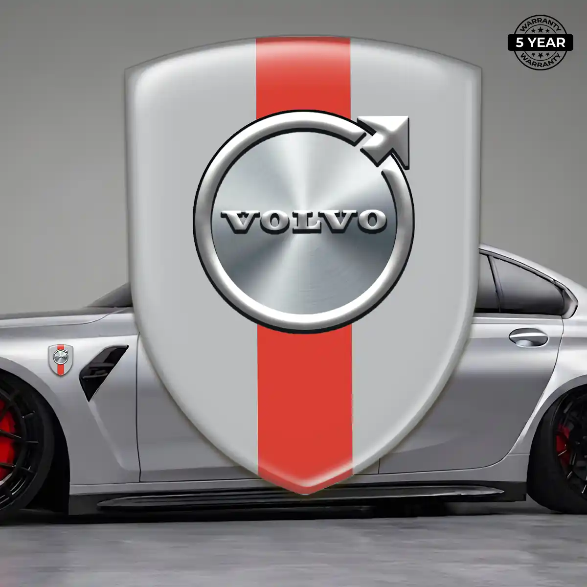 Volvo Resin Badge Sticker Refined Design