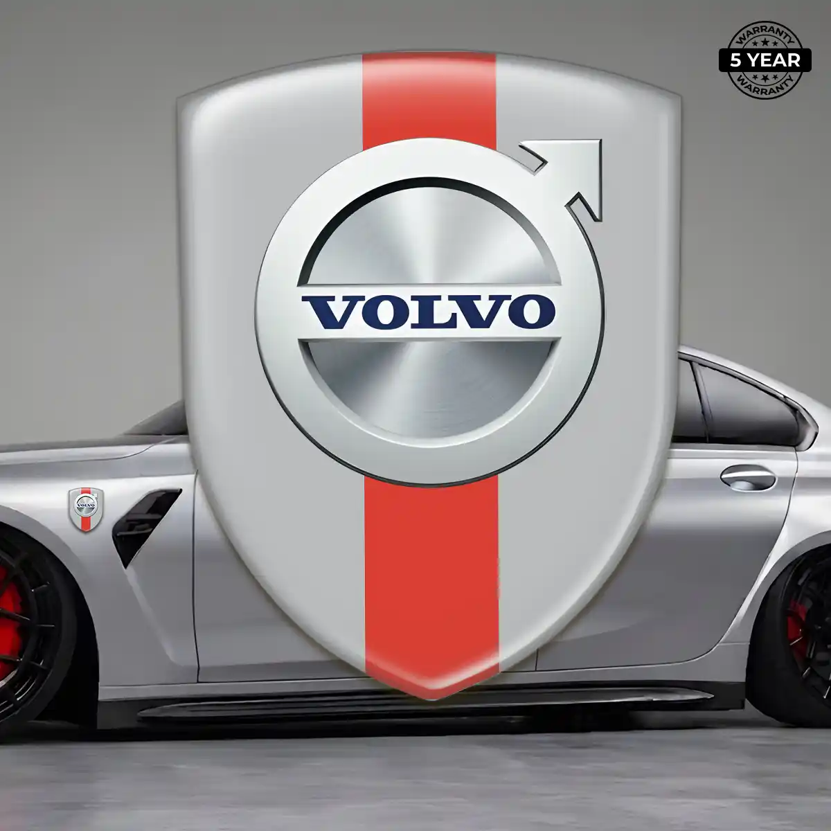 Volvo Resin Badge Sticker Sleek Style