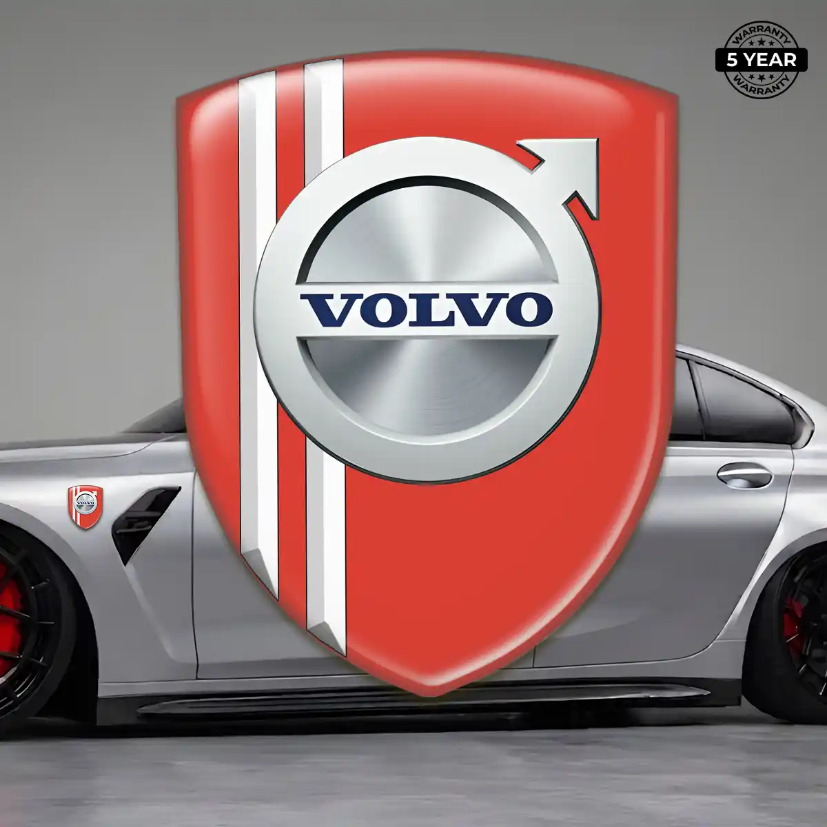 Volvo Resin Domed Sticker Sleek Style