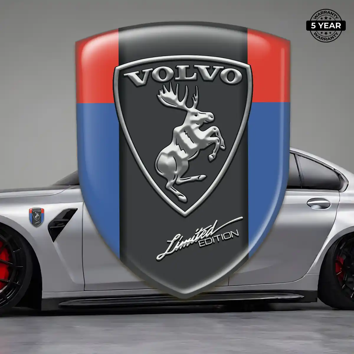 Volvo Resin Emblem Sticker Cabin Style