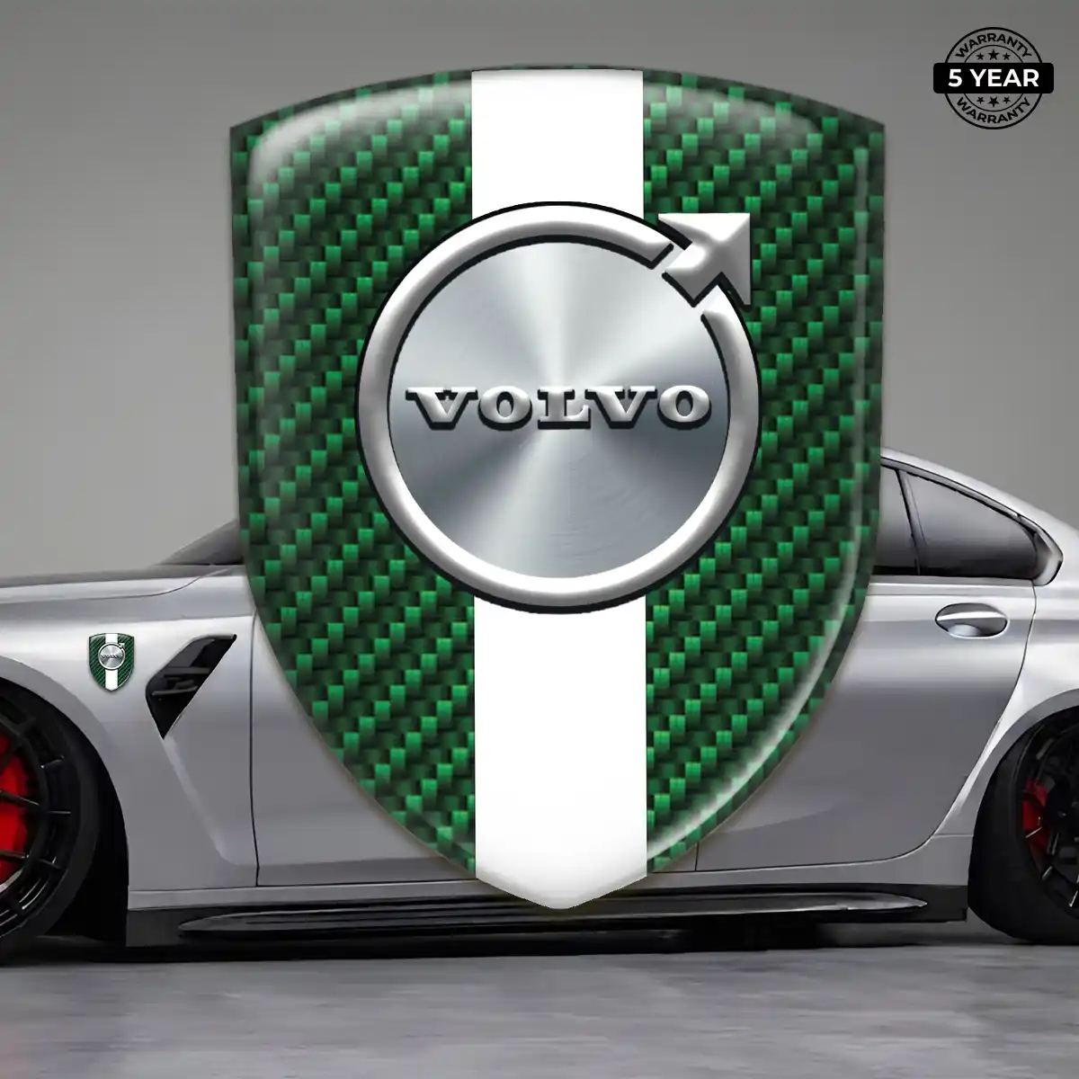 Volvo Resin Emblem Sticker Interior Elegance