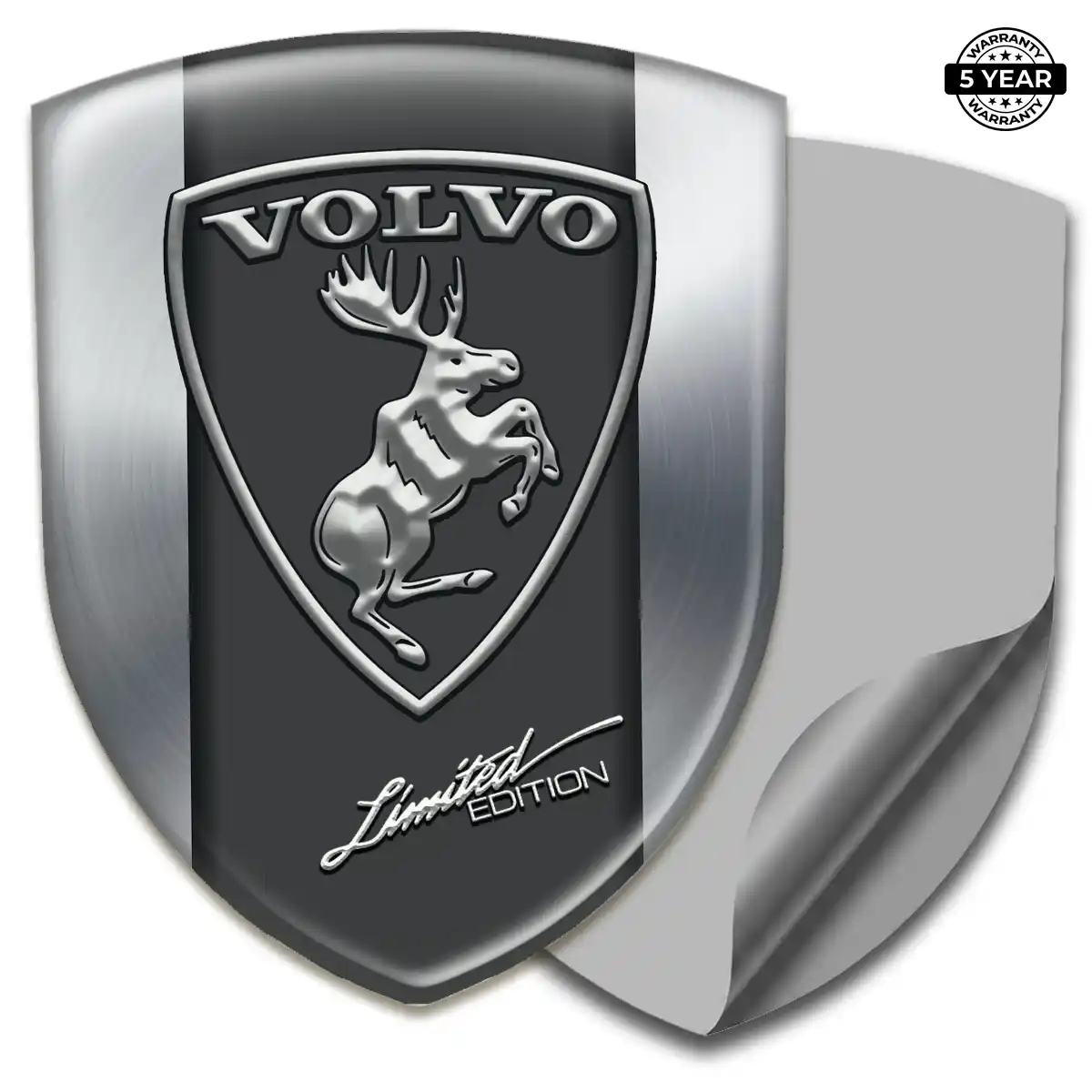 Volvo Resin Emblem Sticker Sleek Style