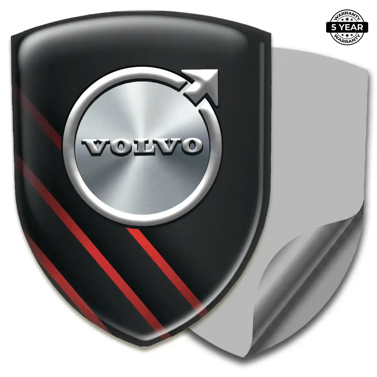 Volvo Self Adhesive Emblem Sticker Resin Luxe