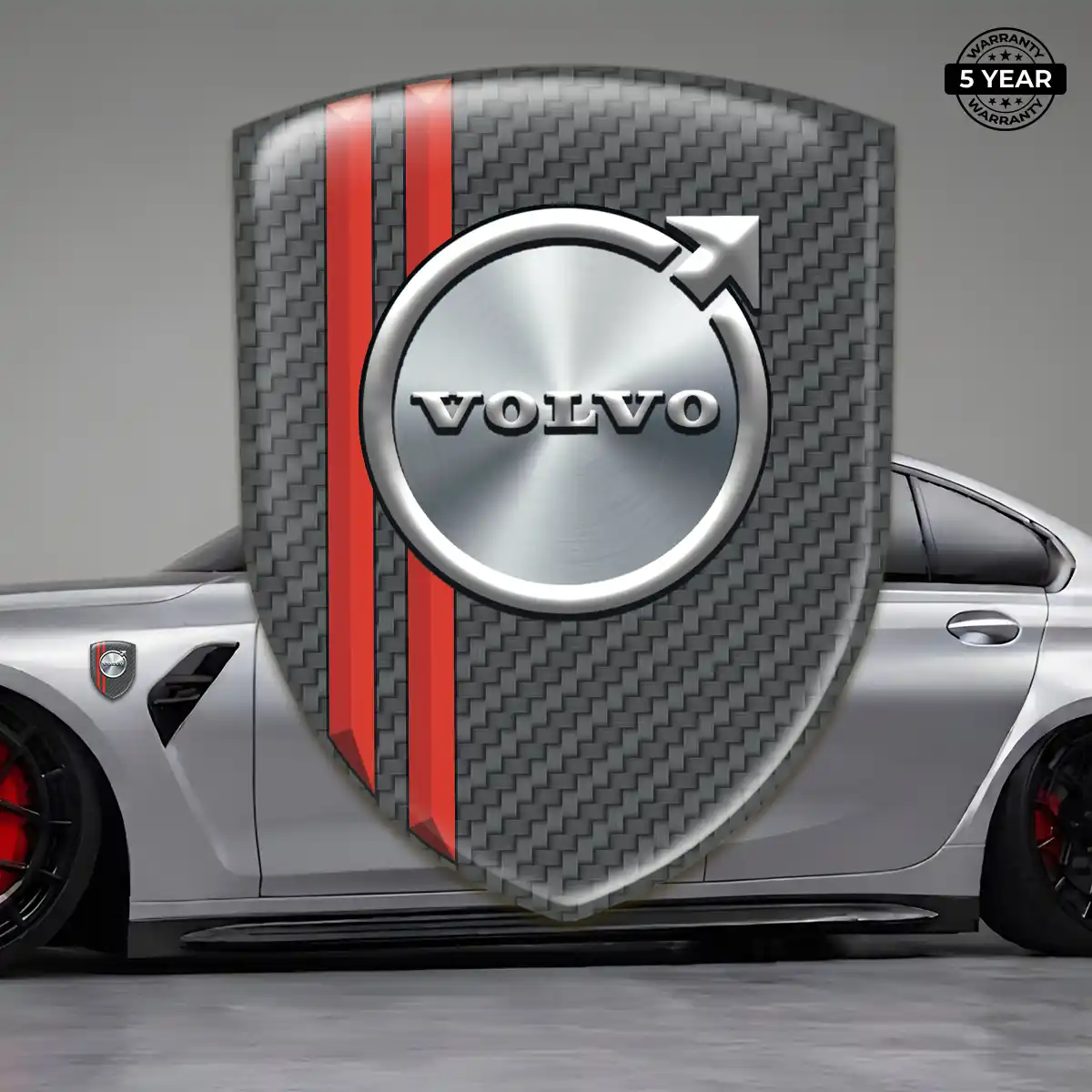 Volvo Self Adhesive Emblem Sticker Sleek Style
