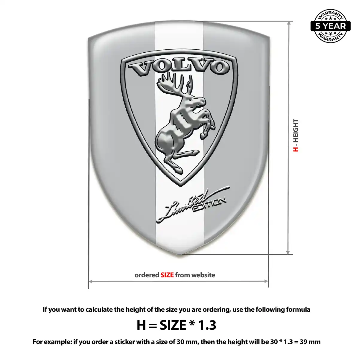 Volvo Silicone Badge Deluxe Edition