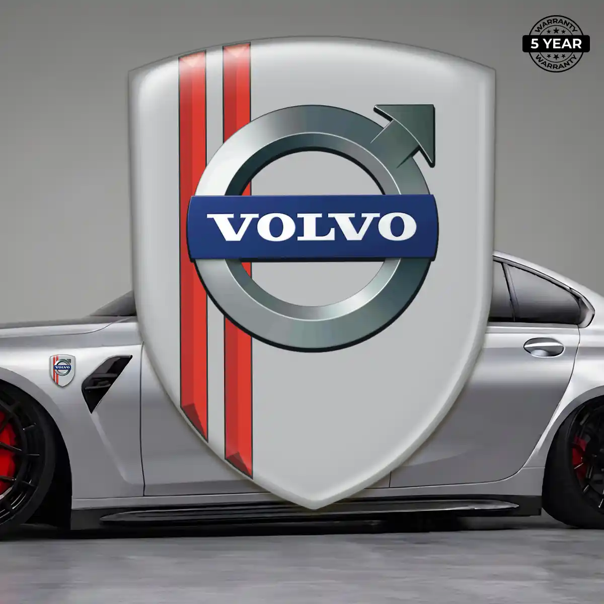 Volvo Silicone Badge Interior Elegance