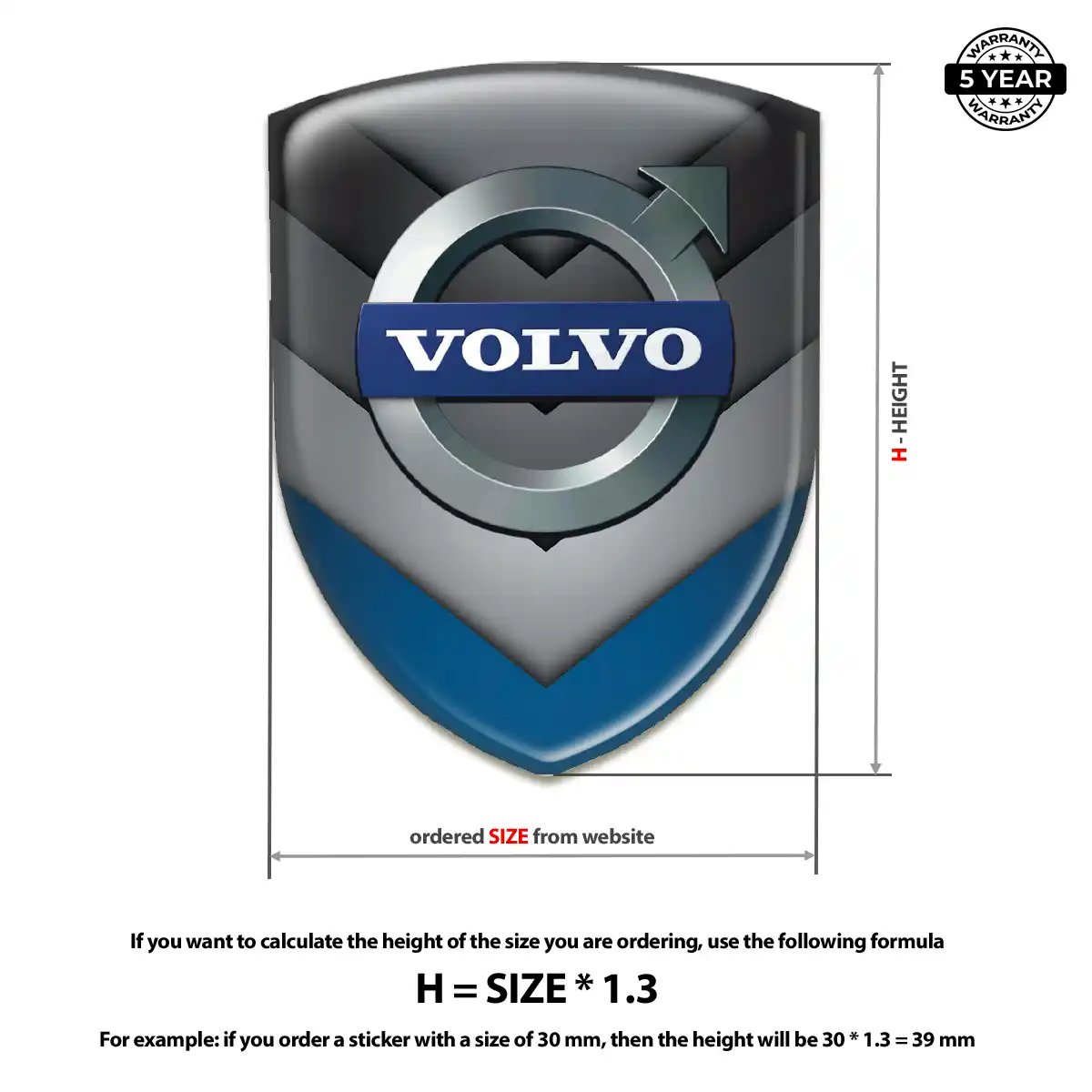 Volvo Silicone Badge Noble Edition