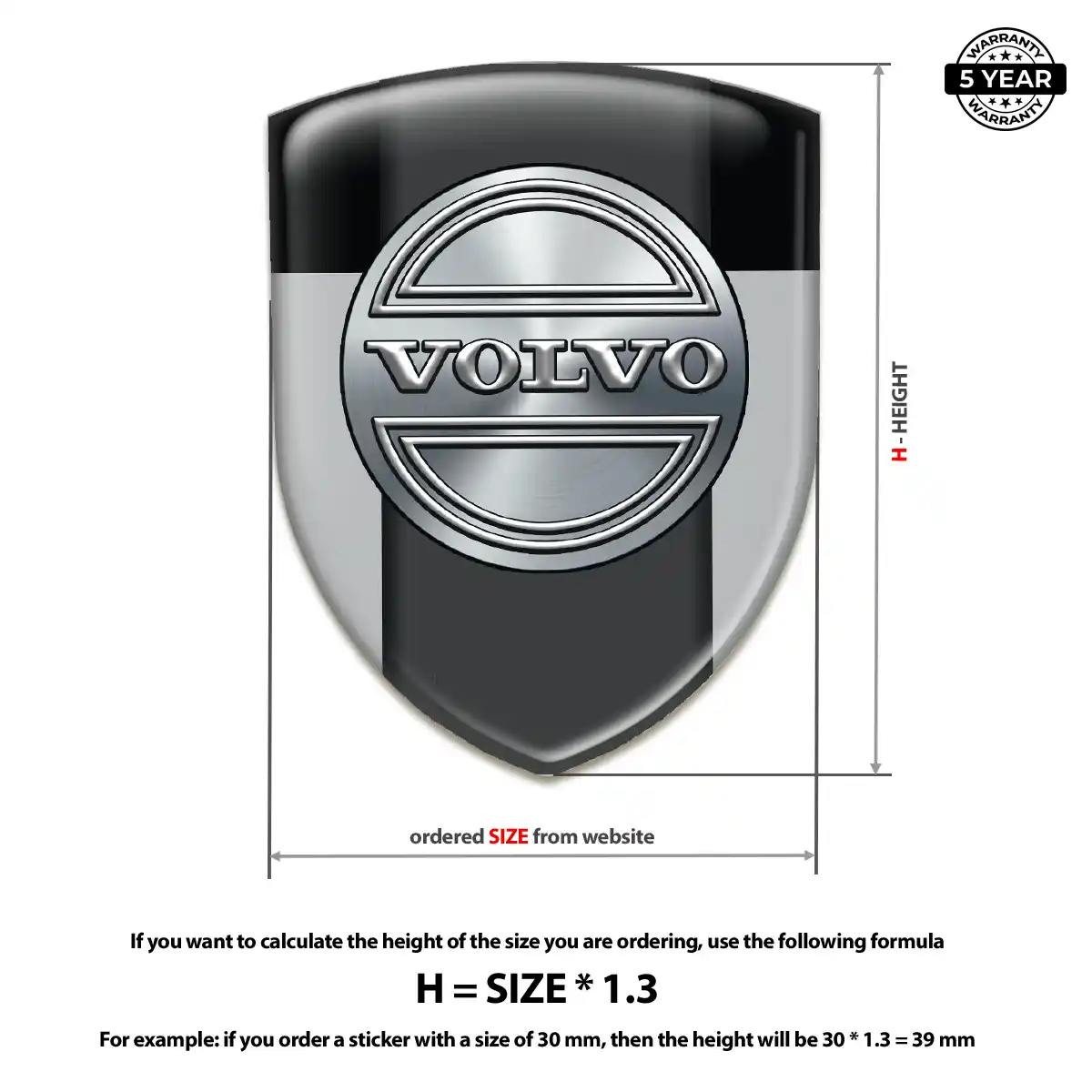 Volvo Silicone Badge Opulent Line