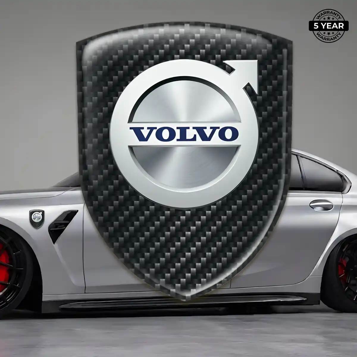 Volvo Silicone Badge Premium Dome