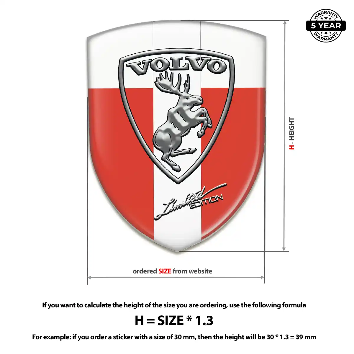 Volvo Silicone Badge Prestige Line