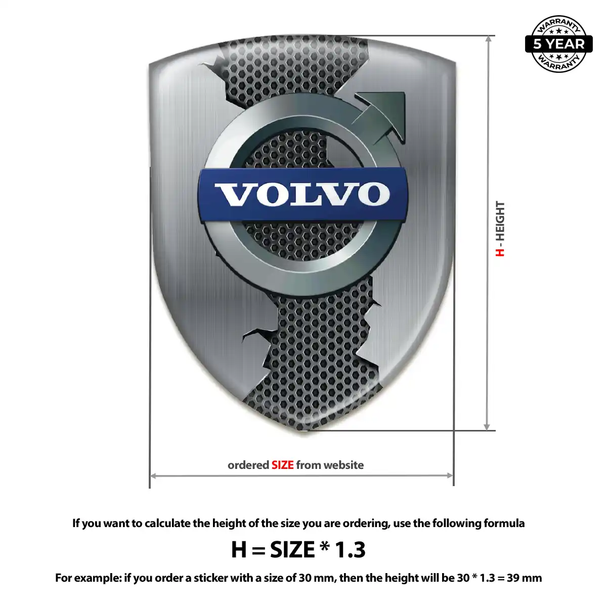 Volvo Silicone Badge Signature Grade