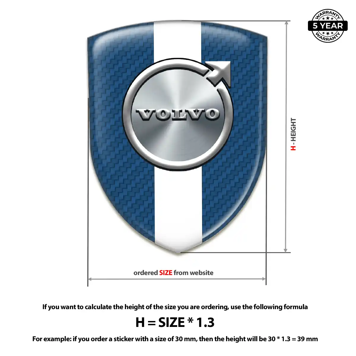 Volvo Silicone Badge Superior Craft