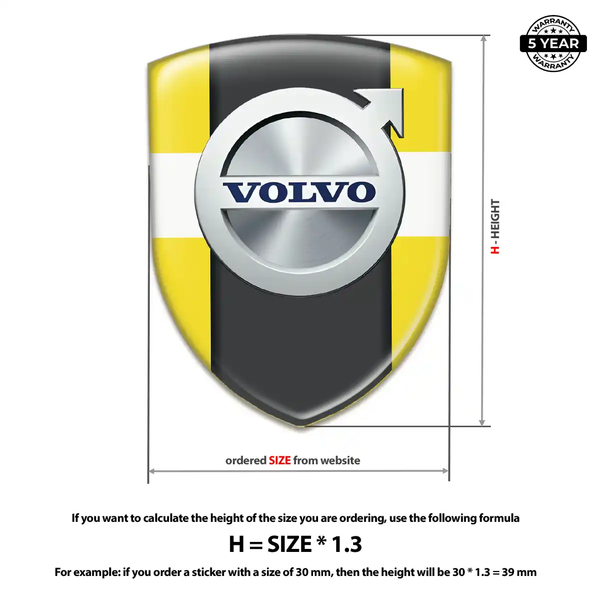 Volvo Silicone Emblem Deluxe Edition