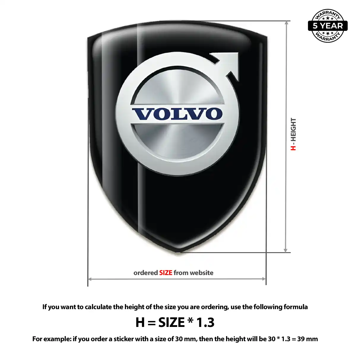 Volvo Silicone Emblem Elite Edition