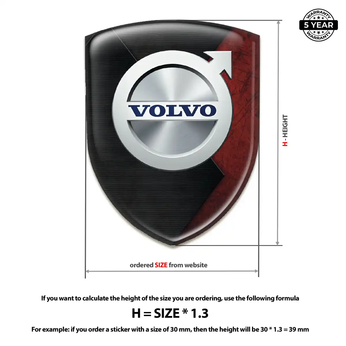 Volvo Silicone Emblem Interior Elegance