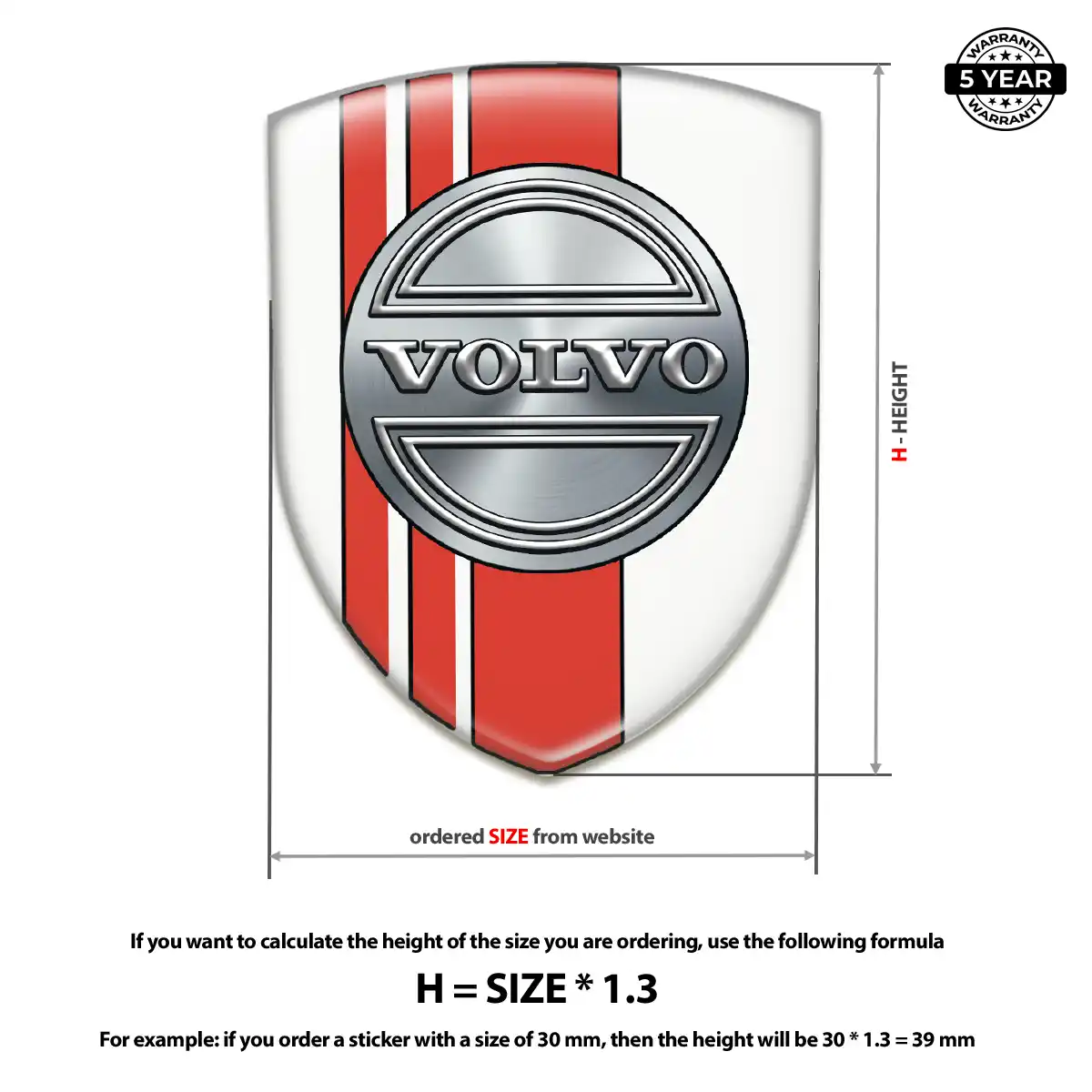 Volvo Silicone Emblem Interior Luxe