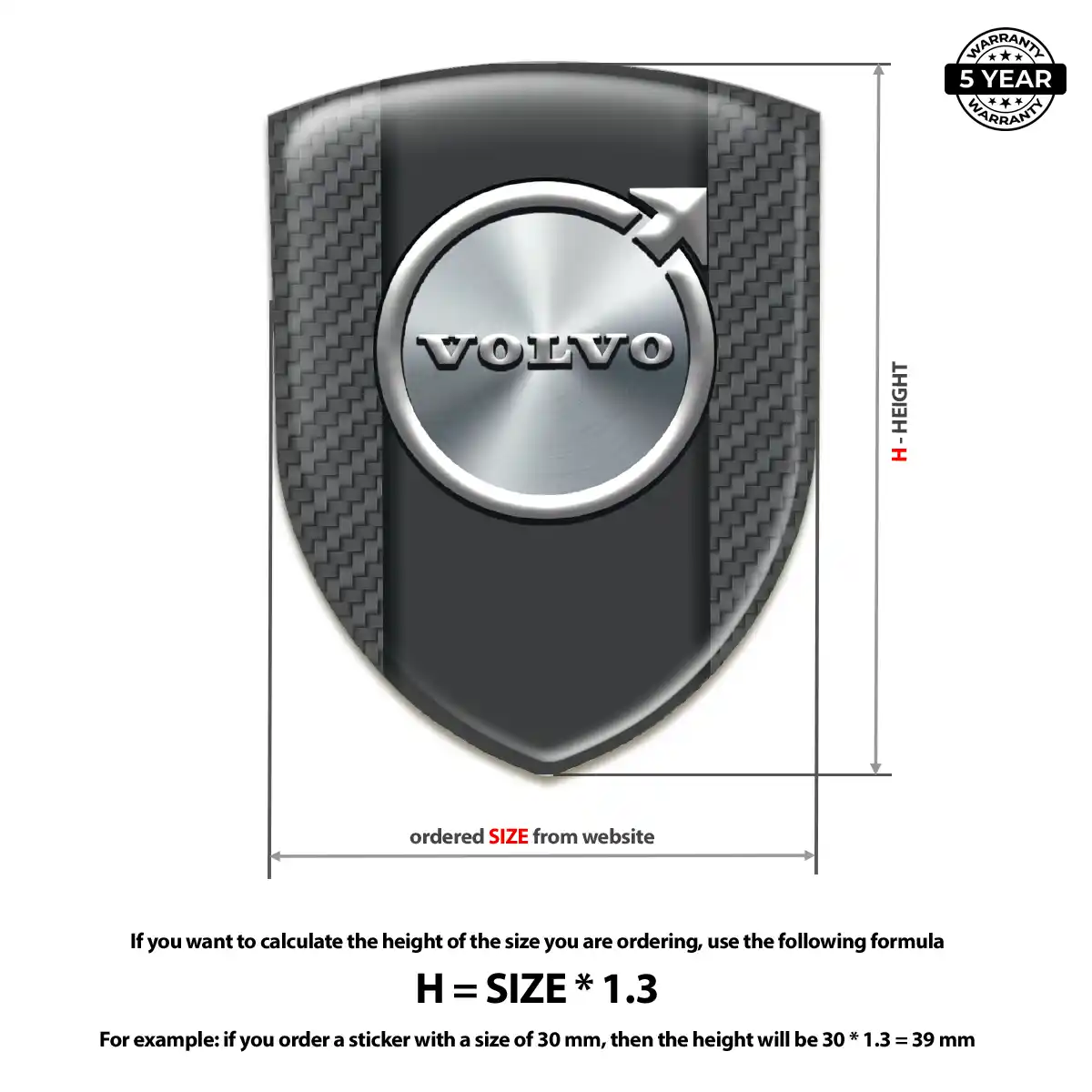 Volvo Silicone Emblem Noble Edition