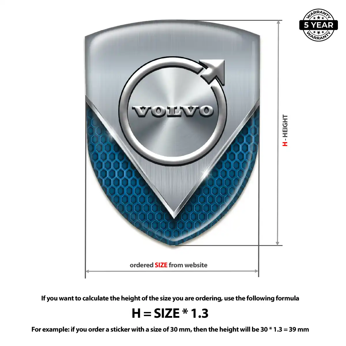 Volvo Silicone Emblem Prestige Line