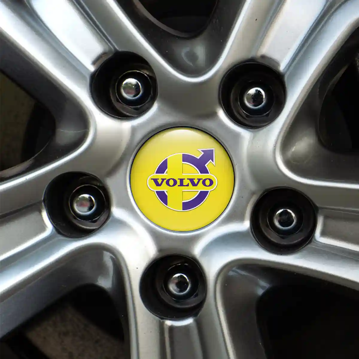 Volvo Silicone Emblem Self-Adhesive Sleek Style