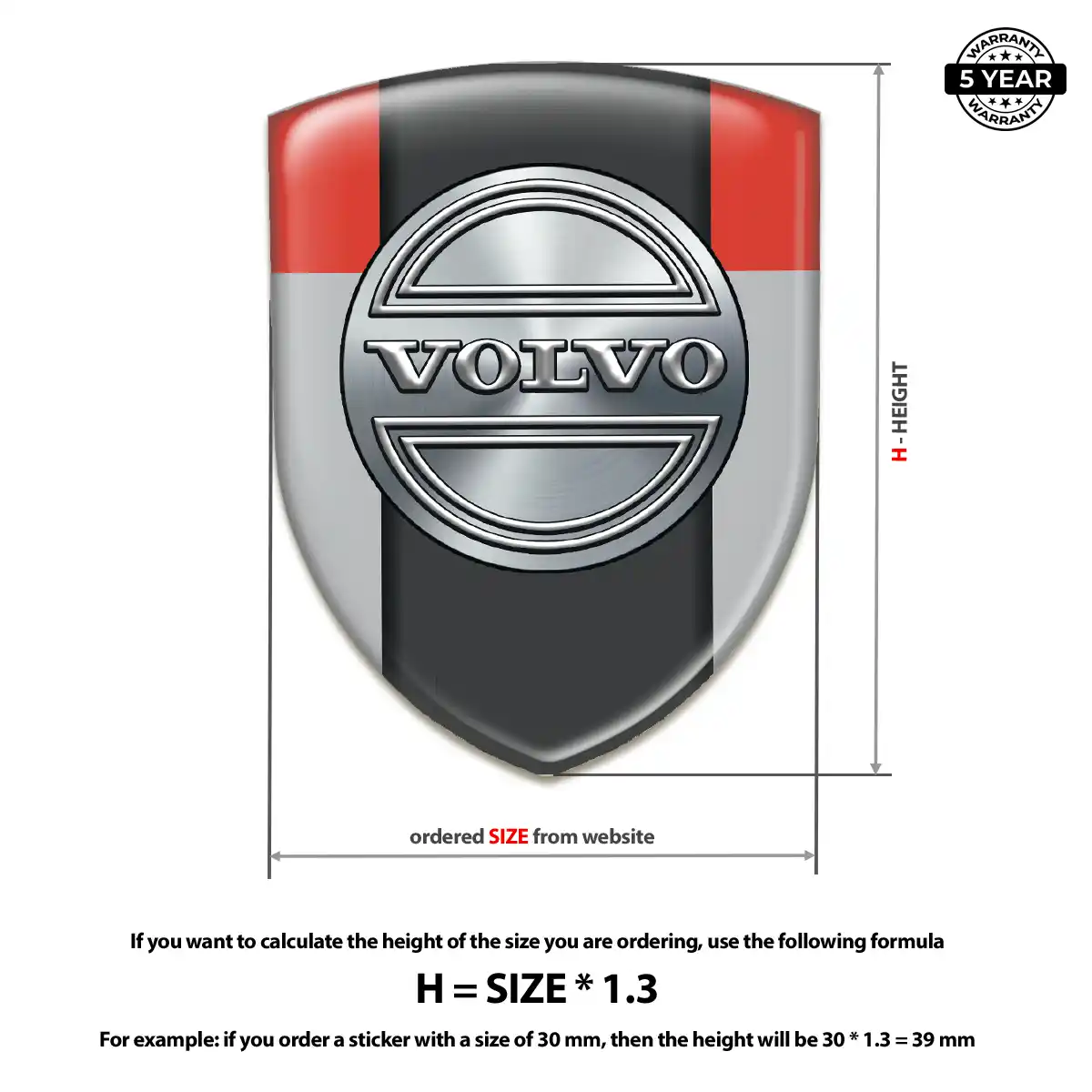 Volvo Silicone Sticker Cabin Style