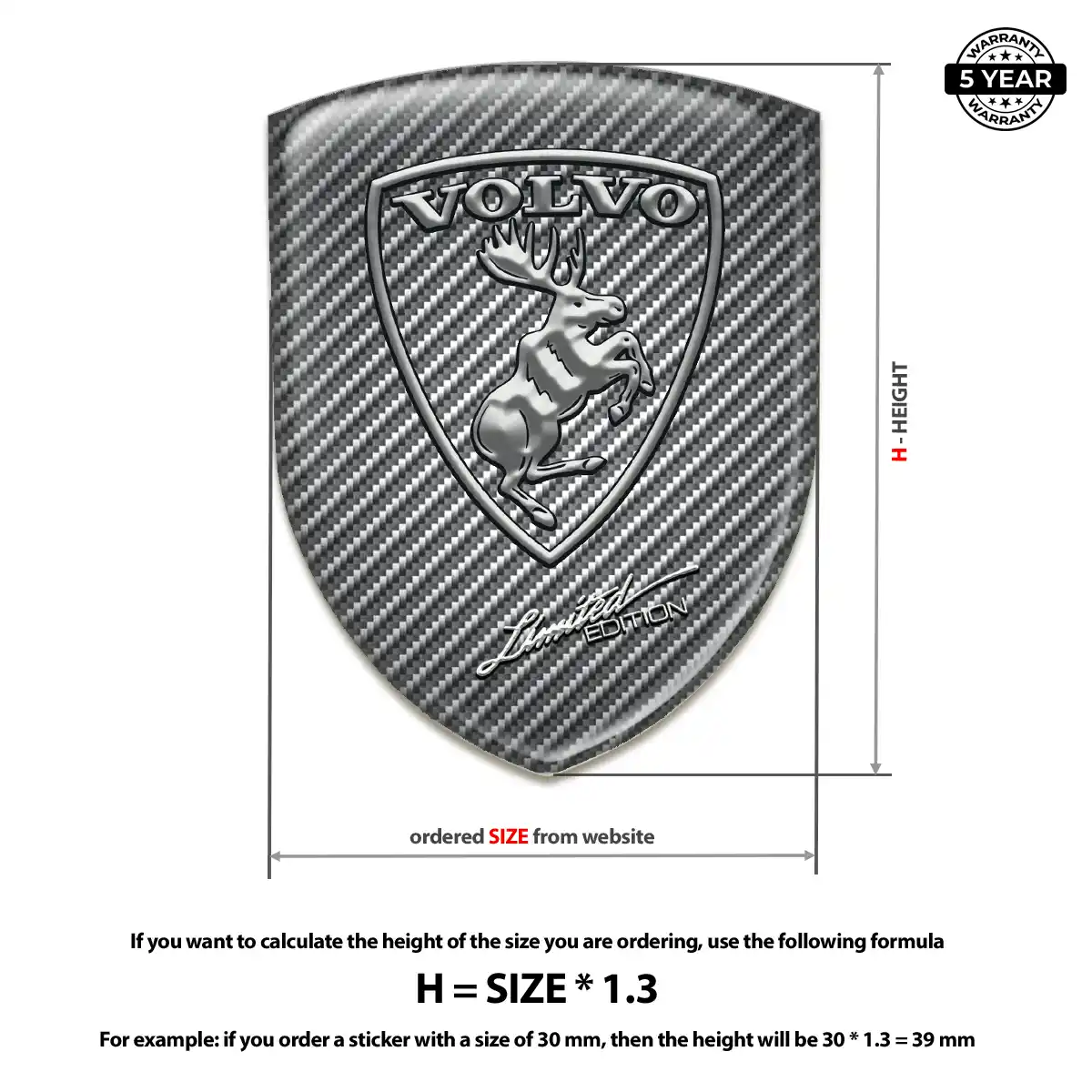 Volvo Silicone Sticker Deluxe Edition