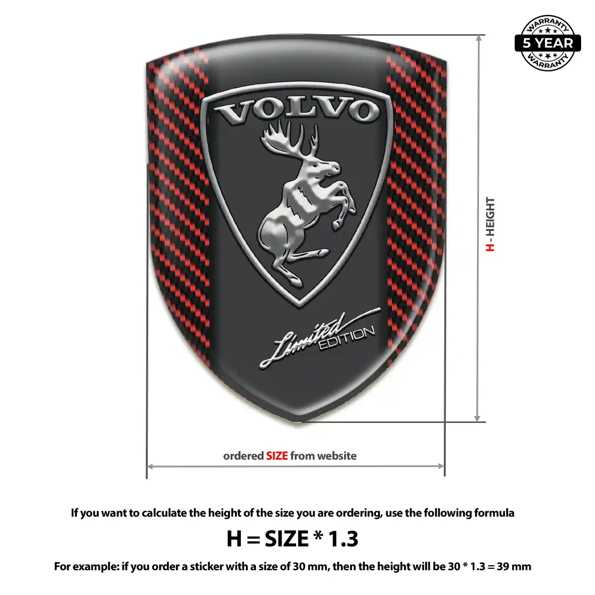 Volvo Silicone Sticker Elite Edition