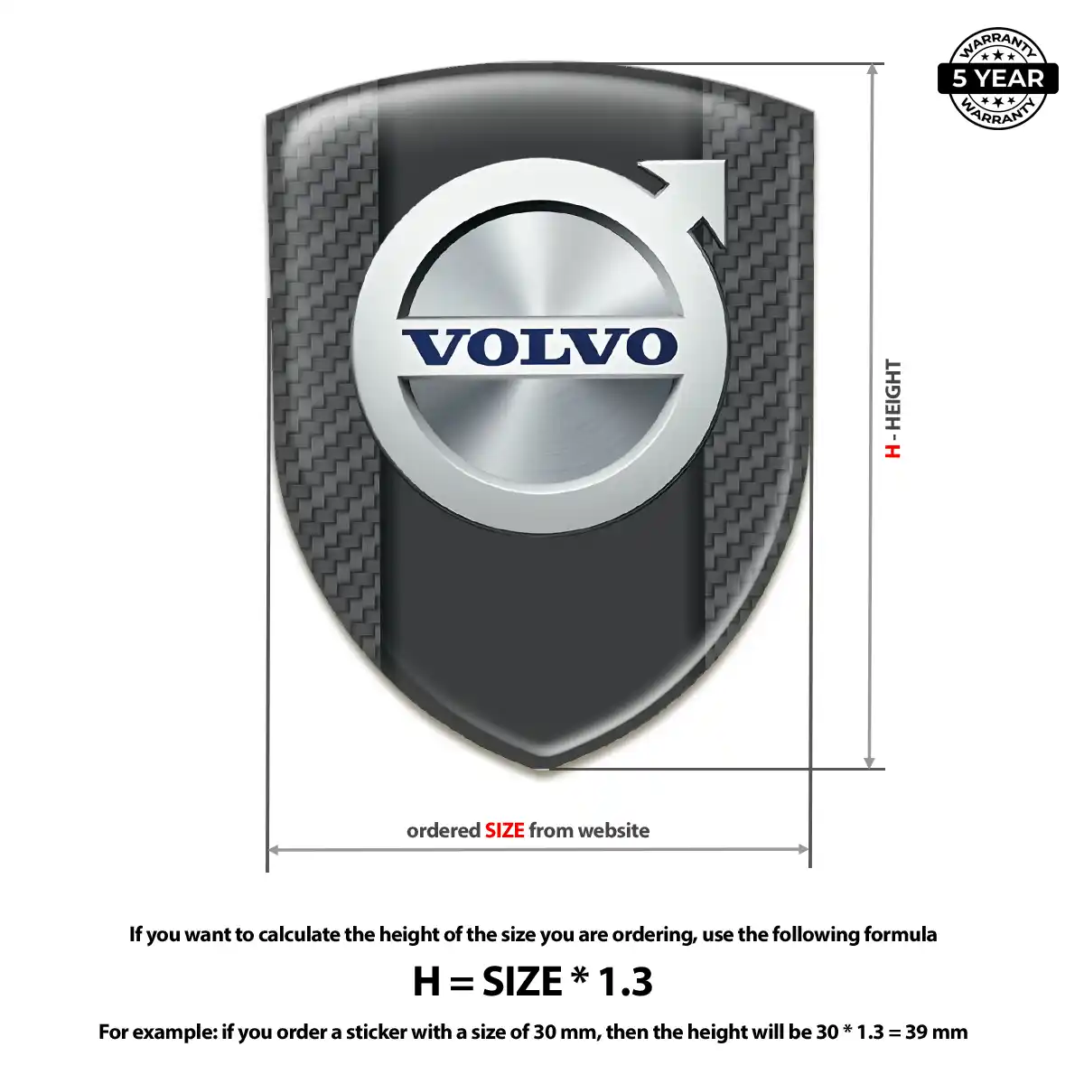 Volvo Silicone Sticker Exclusive Series
