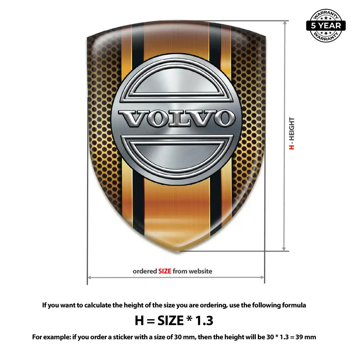 Volvo Silicone Sticker Exterior Luxe