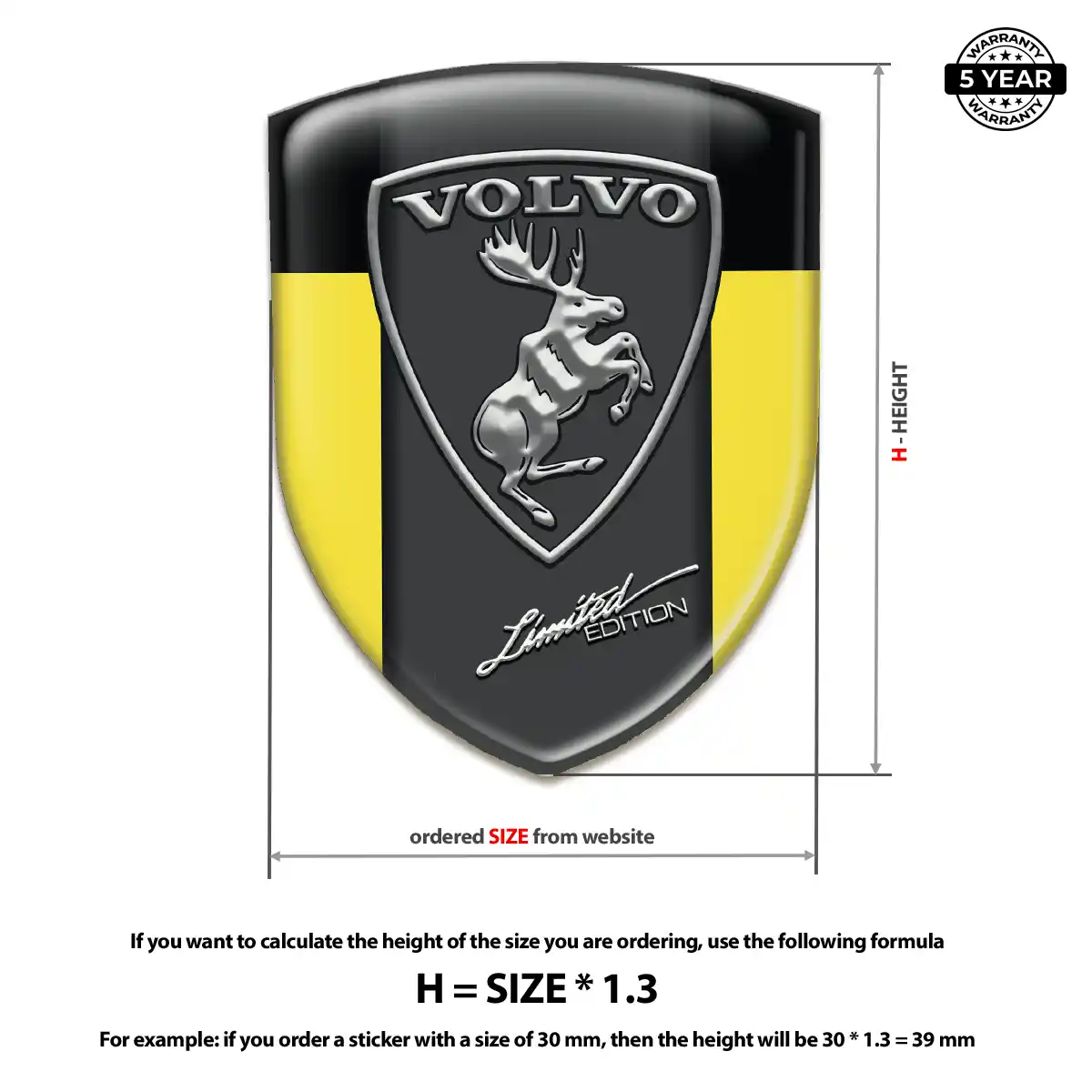 Volvo Silicone Sticker Opulent Line