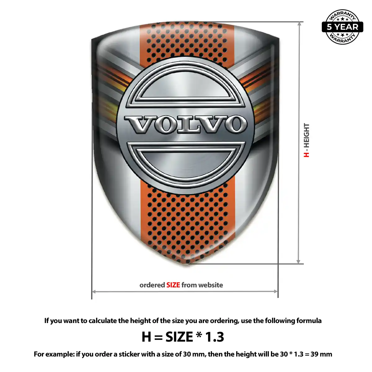 Volvo Sticker Interior Elegance