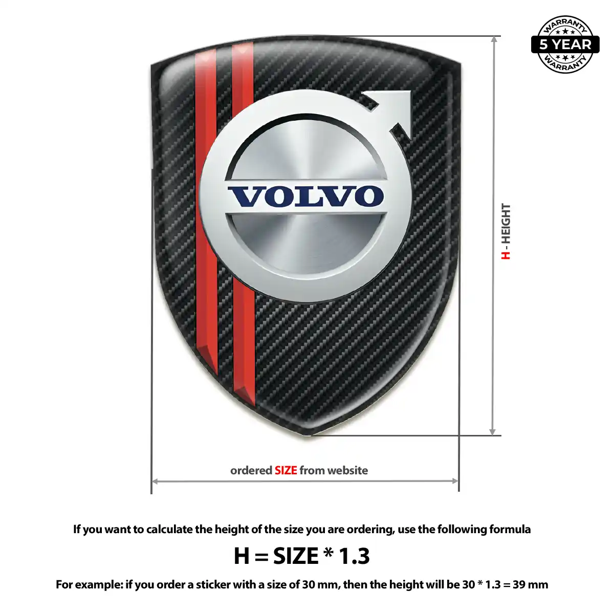 Volvo Sticker Refined Design