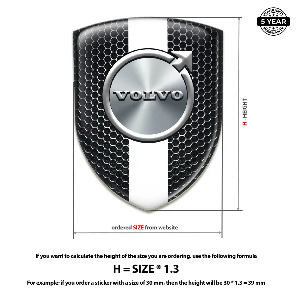 Volvo Sticker Resin Elite