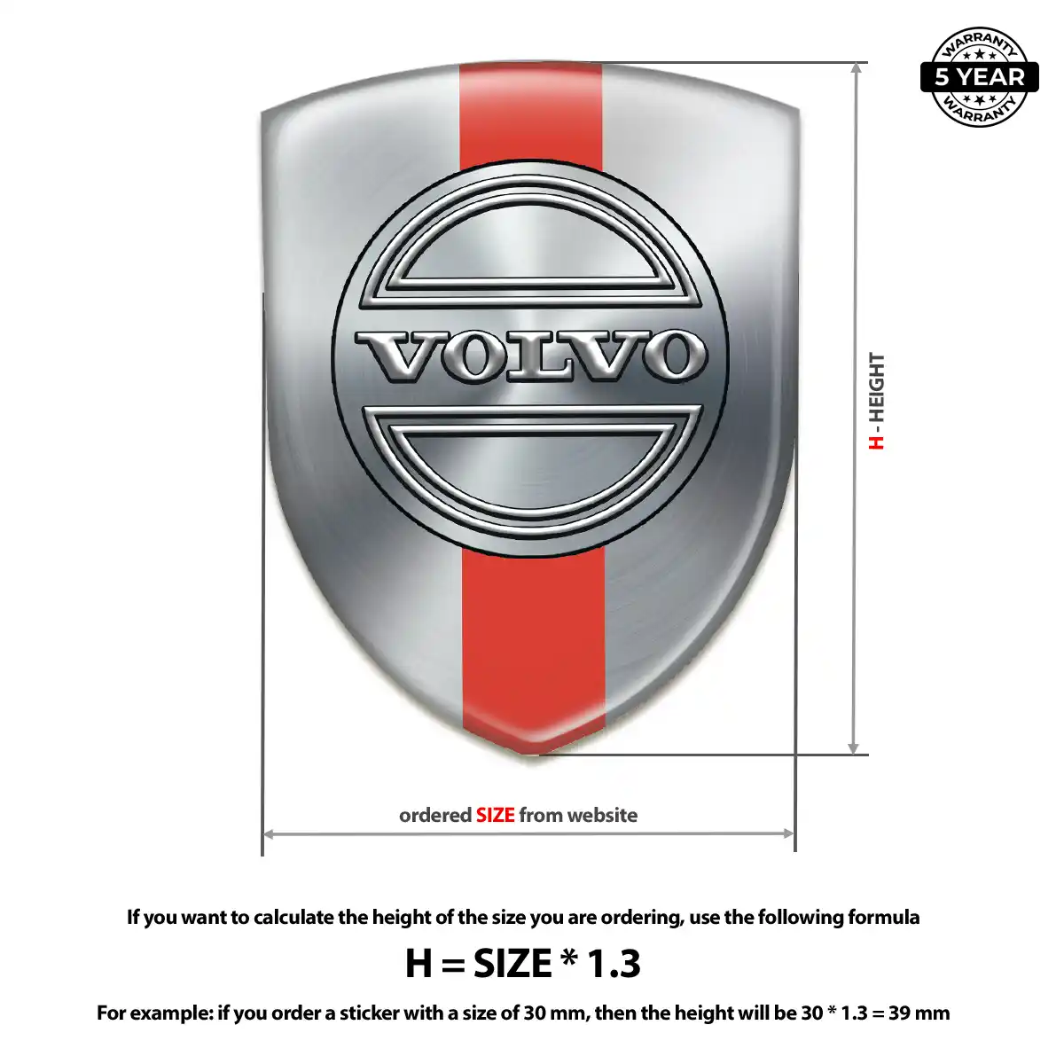 Volvo Sticker Signature Grade