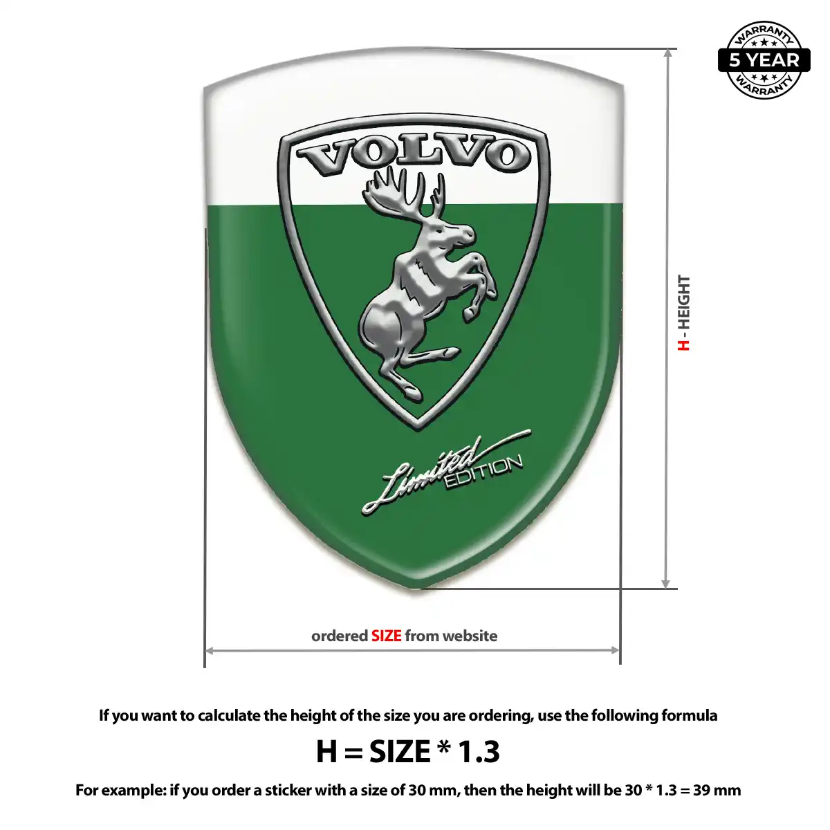 Volvo Sticker Sleek Style
