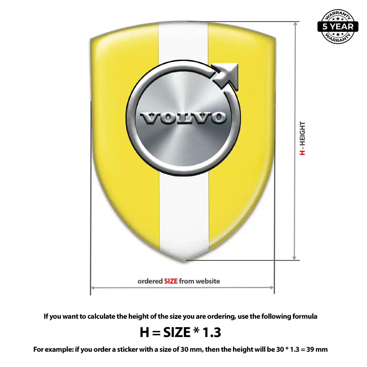 Volvo Vehicle Logo Sticker Elite Edition