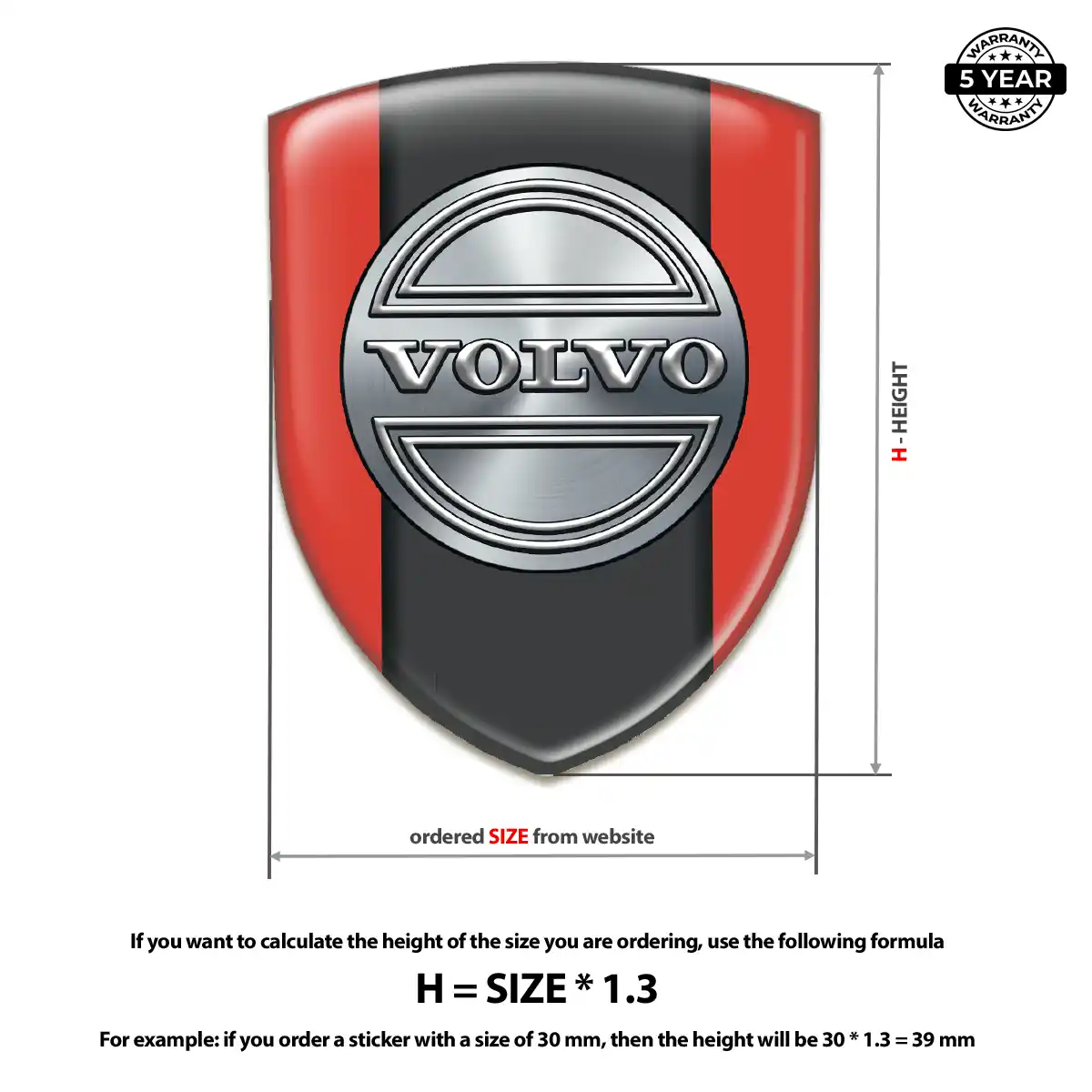 Volvo Vehicle Logo Sticker Sleek Style