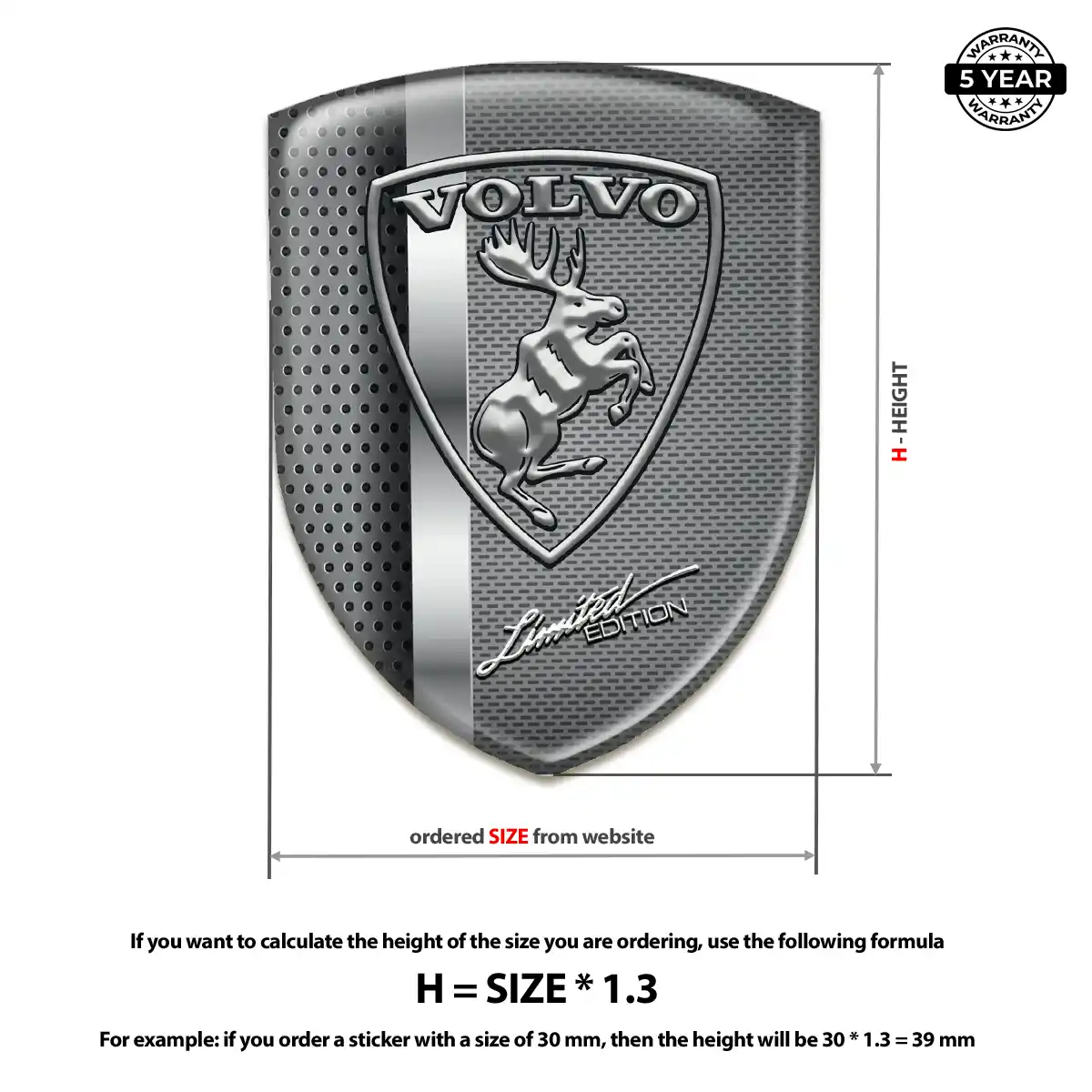 Volvo Vehicle Logo Sticker Superior Craft