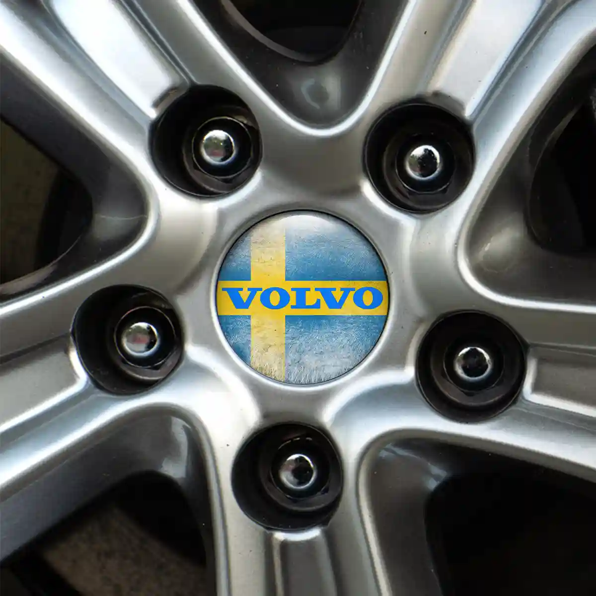 Volvo Wheel Emblem Self-Adhesive Elite Finish
