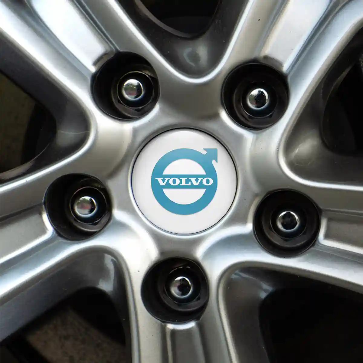 Volvo Wheel Emblem Self-Adhesive Sleek Style