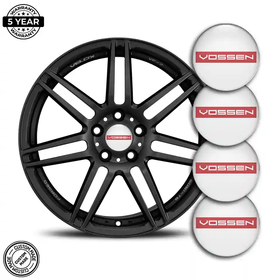 Vossen Domed Sticker Refined Design