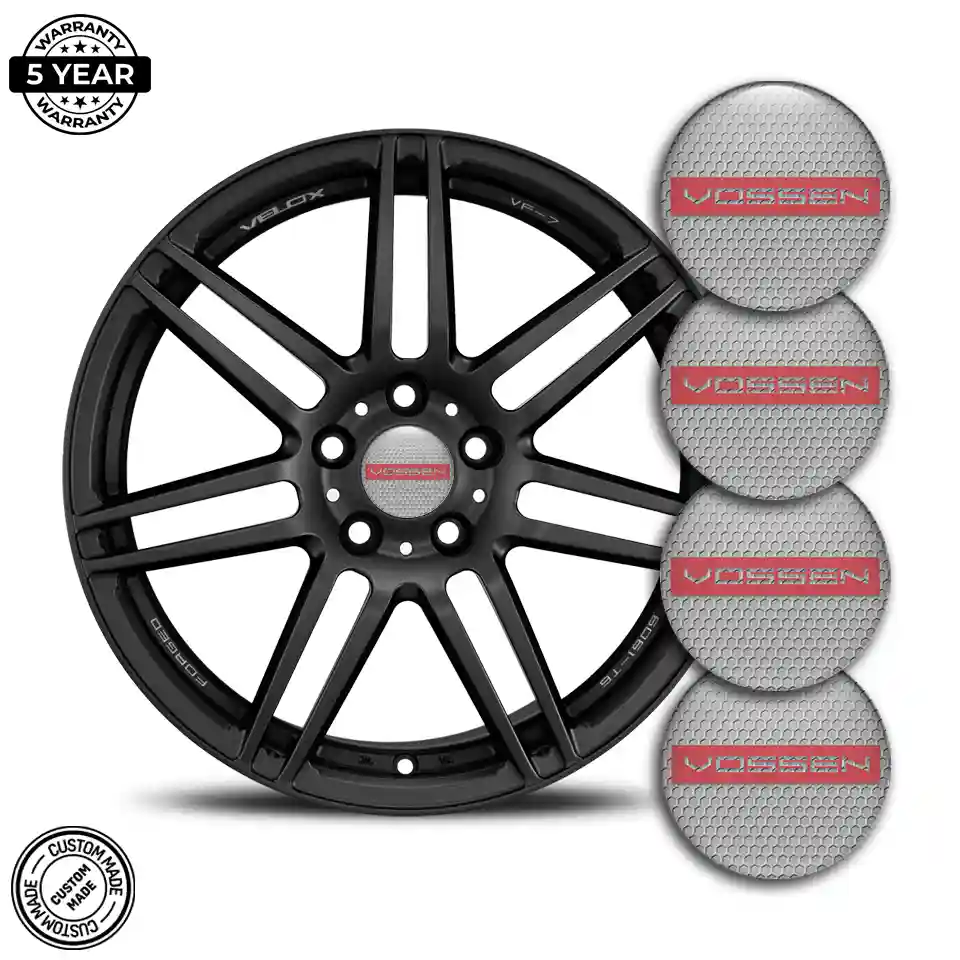 Vossen Domed Sticker Self-Adhesive Refined Design