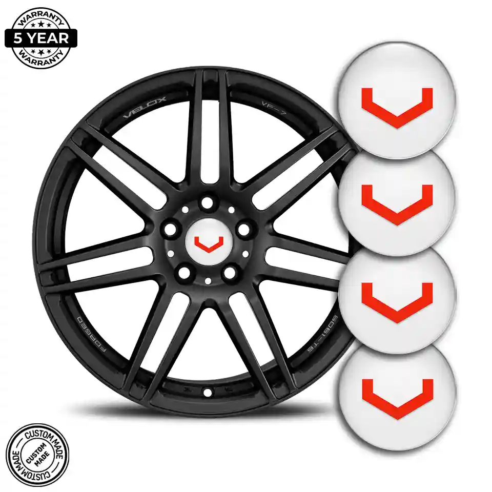 Vossen Domed Sticker Self-Adhesive Sleek Style