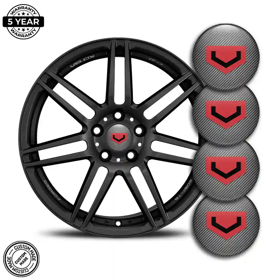 Vossen Logo Silicone Badge Self-Adhesive Prime Quality