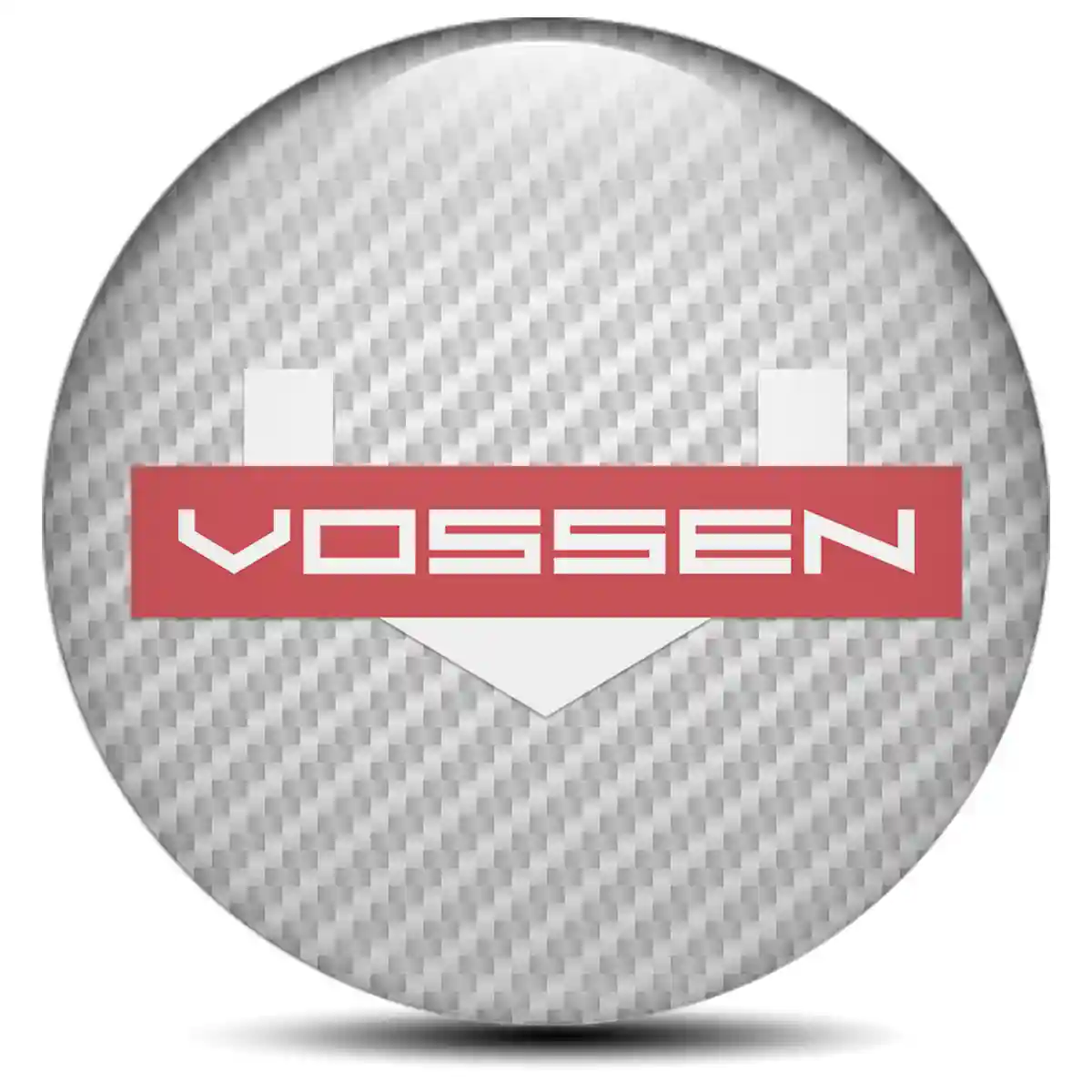 Vossen Logo Silicone Badge Self-Adhesive Sleek Style