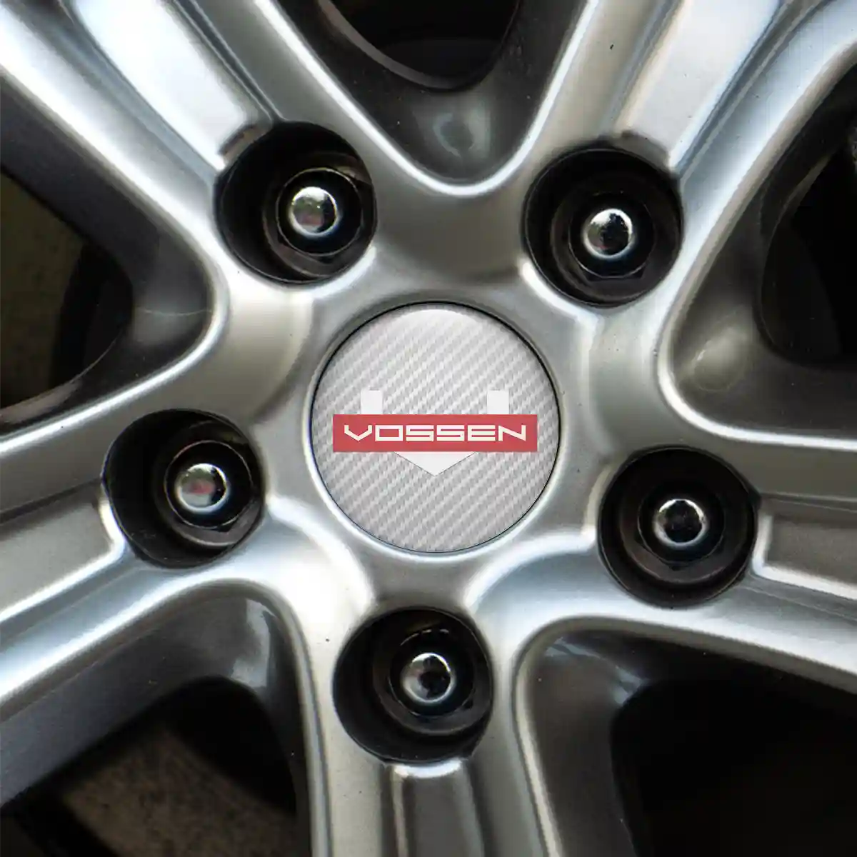 Vossen Logo Silicone Badge Self-Adhesive Sleek Style